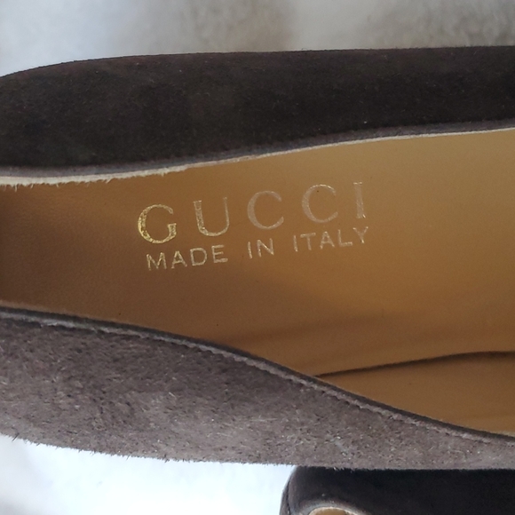 GUCCI SUEDE VINTAGE SHOES - Picture 7 of 15